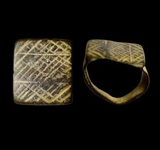 Anello sigillo geometrico - anello,