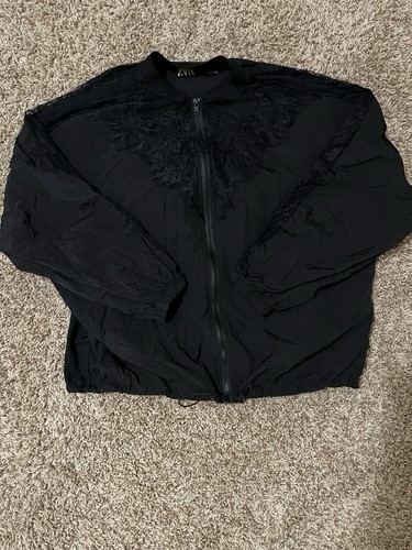 Bomber zara nero - con, dettagli