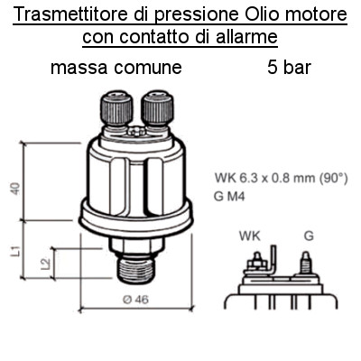 Sensore pressione olio motore - sensore,