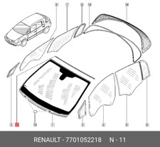 Renault 7701052218 Windshield