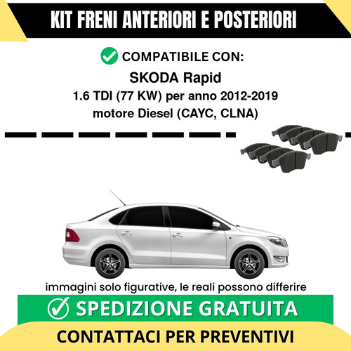 Pastiglie freno ant post - pastiglie,