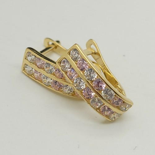 Orecchini huggie cerchio 14k - orecchini, a