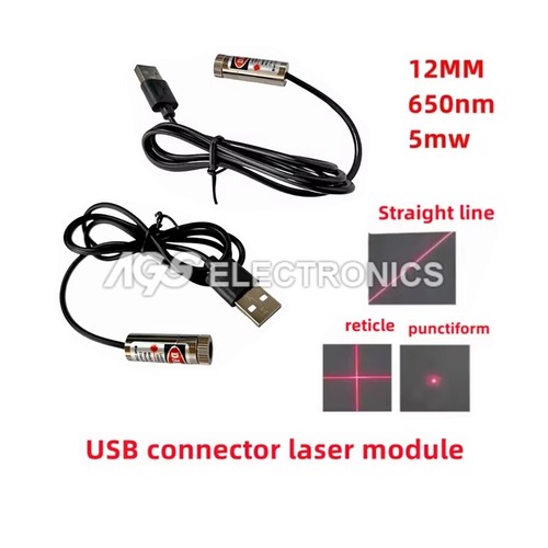 Laser usb 650nm 5mw - 650nm,