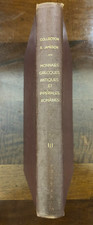 R.JAMESON MONNAIES GRECQUES ANTIQUES ET IMPERIALES ROMAINES VOL. III PARIS 1924