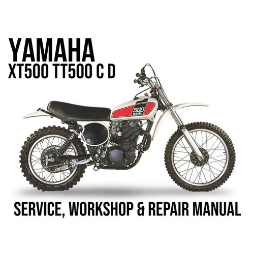 Yamaha xt500 tt500 manuale - yamaha,