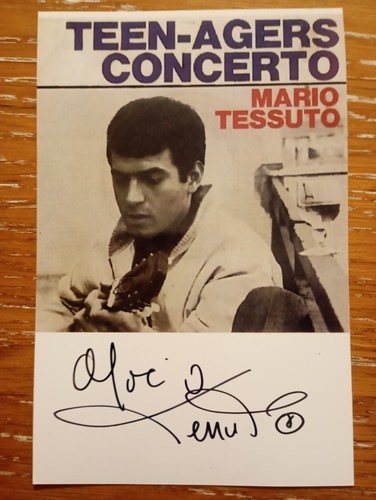 Mario tessuto autografo - tessuto,