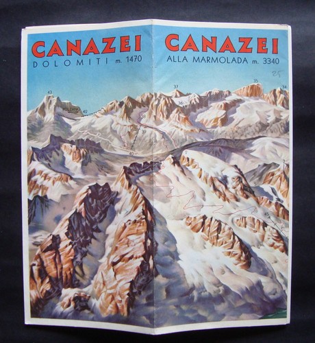 Pieghevole turistico canazei - pieghevole,