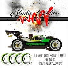 KIT 4 ADESIVI CERCHI KYOSHO