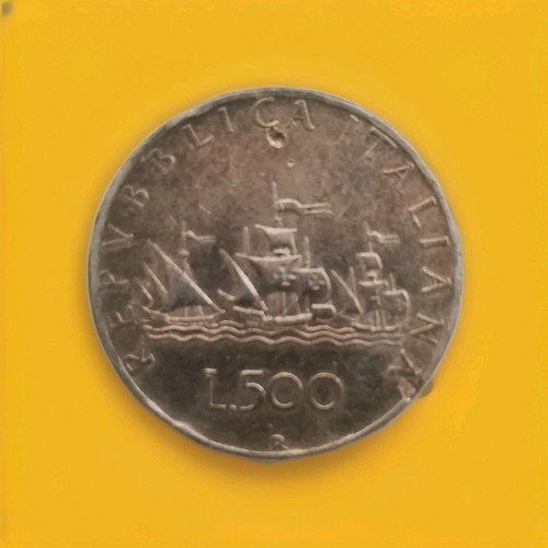 Moneta 500 lire - moneta,