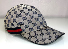 Gucci Navy Size S 57 GG Logo