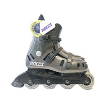 Pattini in linea Roces BCN Barcelona antracite taglia UK 8 Hyper Made in Italy vintage