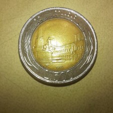 Moneta 500 lire bimetallica - moneta,