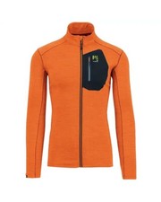 - Karpos Pomedes Fleece Maglia Maniche Lunghe Full Zip Uomo, Scarlet Ibis