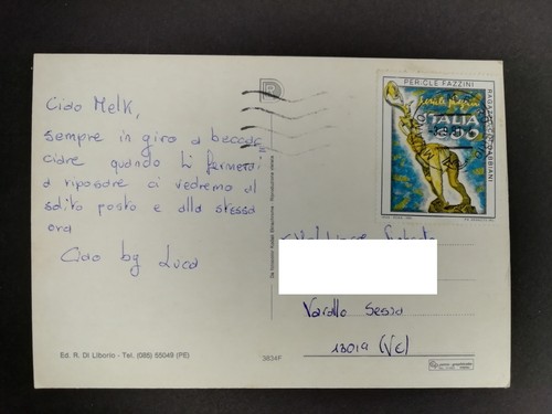 Cartolina tariffa 600 lire - tariffa,
