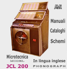 Manuali schemi lingua inglese in PDF su CD Jukebox JCL 200 Stellone Microtecnica