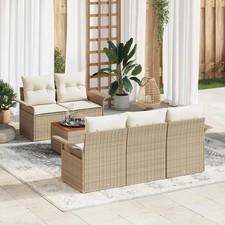 Set Divano da Giardino Poly Rattan divani esterno Mobili per Patio vidaXL