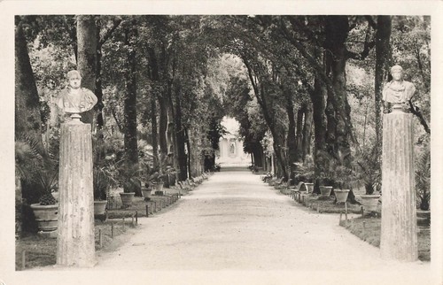 Cartolina epoca roma villa - cartolina,