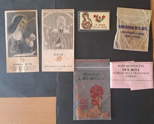 Santino holy card reliquia - ,