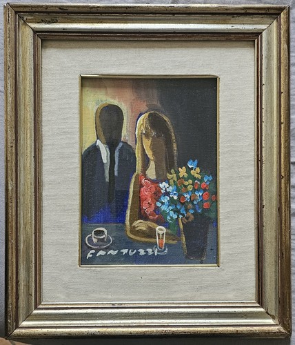 Eliano fantuzzi quadro olio - eliano, su