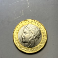 1997 Italy 1000 Lire coin