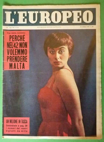 Sandra mondaini europeo - mondaini, 1956