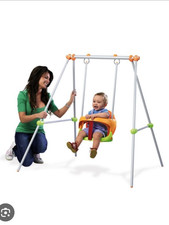 BS-03 Altalena in Acciaio per Bambini per Esterno - Multicolore