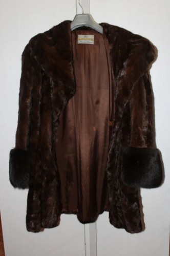 Pelliccia vintage visone con