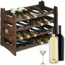 Cantinetta Vino in Plastica Raccoglitore Componibile Impilabile per Bottiglie