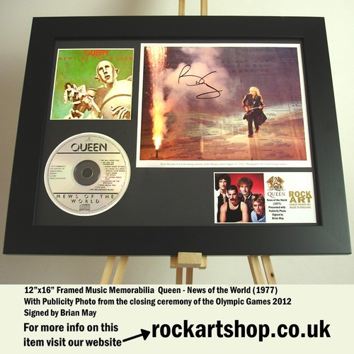 Queen signed brian may news - queen,