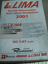 LIMA GRUPPO RIVAROSSI JOUEF NOVITA' 2001 RARISSIMO CATALOGO