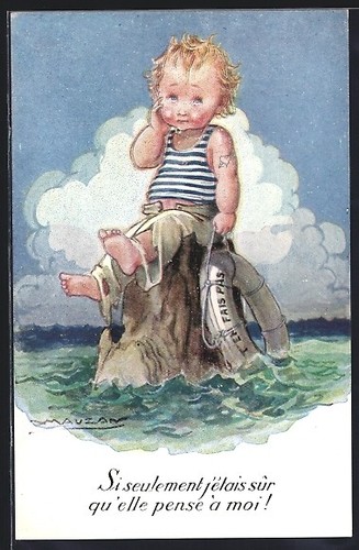 Cartolina artista mauzan si - cartolina, d'artista