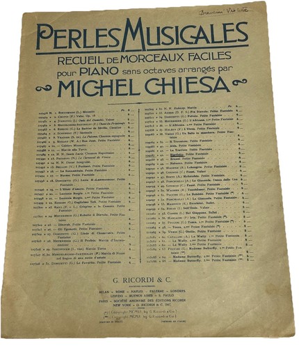 Spartiti perles musicales - spartiti,