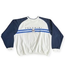 Felpa girocollo vintage Sergio Tacchini uomo grande circa anni 90 rara preppy 