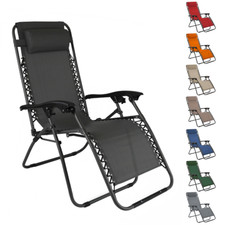 Sedia Sdraio Pieghevole Gravita' Zero Poltrona Textilene Schienale Reclinabile