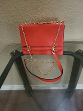 Gianni Chiarini Firenze Small Orange Shoulder/ Crossbody Leather Handbag, Italy.