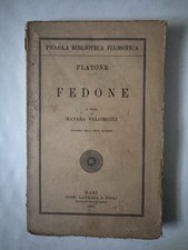 Manara Valgimigli Platone FEDONE Ed. Laterza 1937