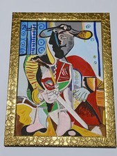 Pablo Picasso , Framed oil on