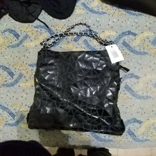 borsa nera dafne con manico