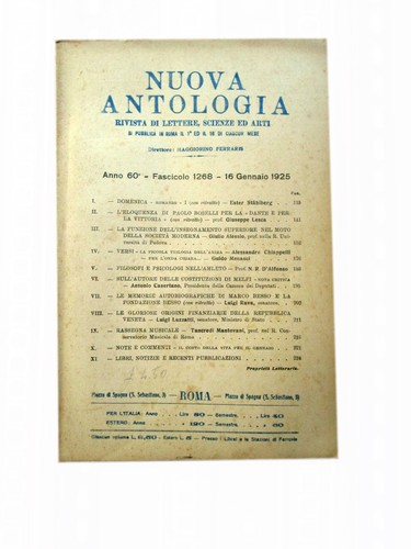 V6647 nuova antologia rivista - antologia,