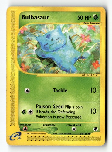 Pokemon card bulbasaur lp - bulbasaur,