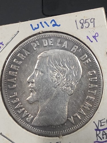 1859 guatemala peso - guatemala,