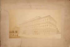 PALAZZO DELLA BANCA NAZIONALE IN ROMA. Fotografia originale. 1893 circa