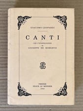 Giacomo Leopardi - CANTI -