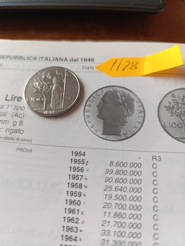 Moneta 100 lire del - da,