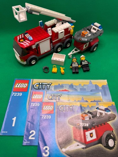 Lego city 7239 fire truck - fire,