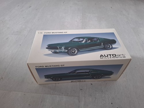 Ford mustang verde 1 - ford, 1:18