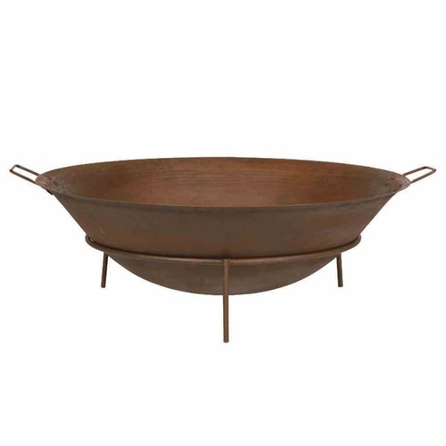 Focolare rusty cesto metallo - focolare,