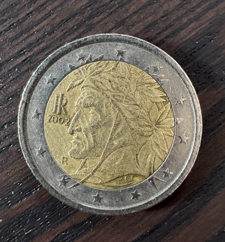 Moneta euro dante alighieri - moneta, 2
