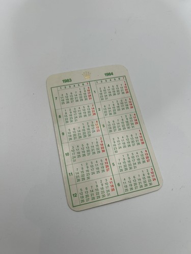 Calendario rolex 1983 1984 - calendario, 1983-1984