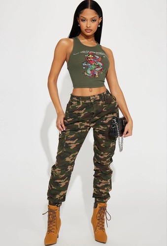 Pantalone donna mimetico - , nuovo